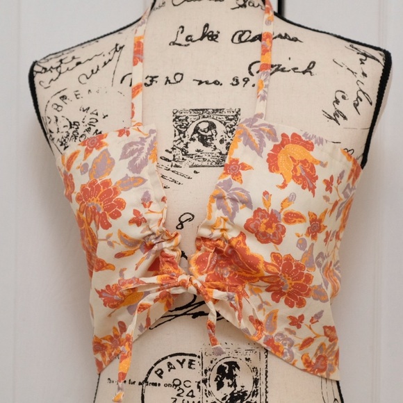 NWT $78 Free People Summer of Love Convertible Bandeau M 🙌🏻✨⏰💭🤝⌛️ - Picture 1 of 16